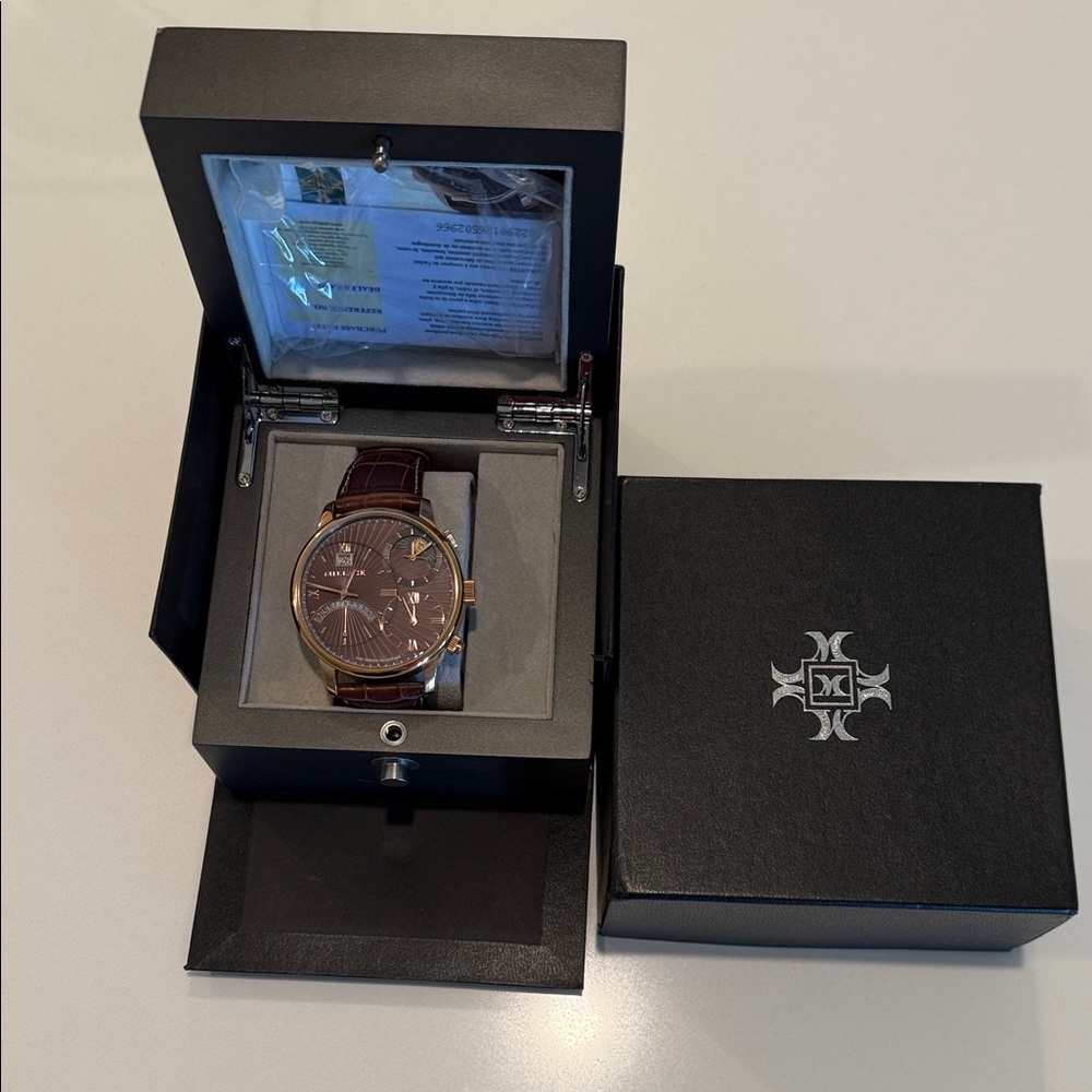 Millage Gold and Brown Chronograph Watch - Picture 11 of 11